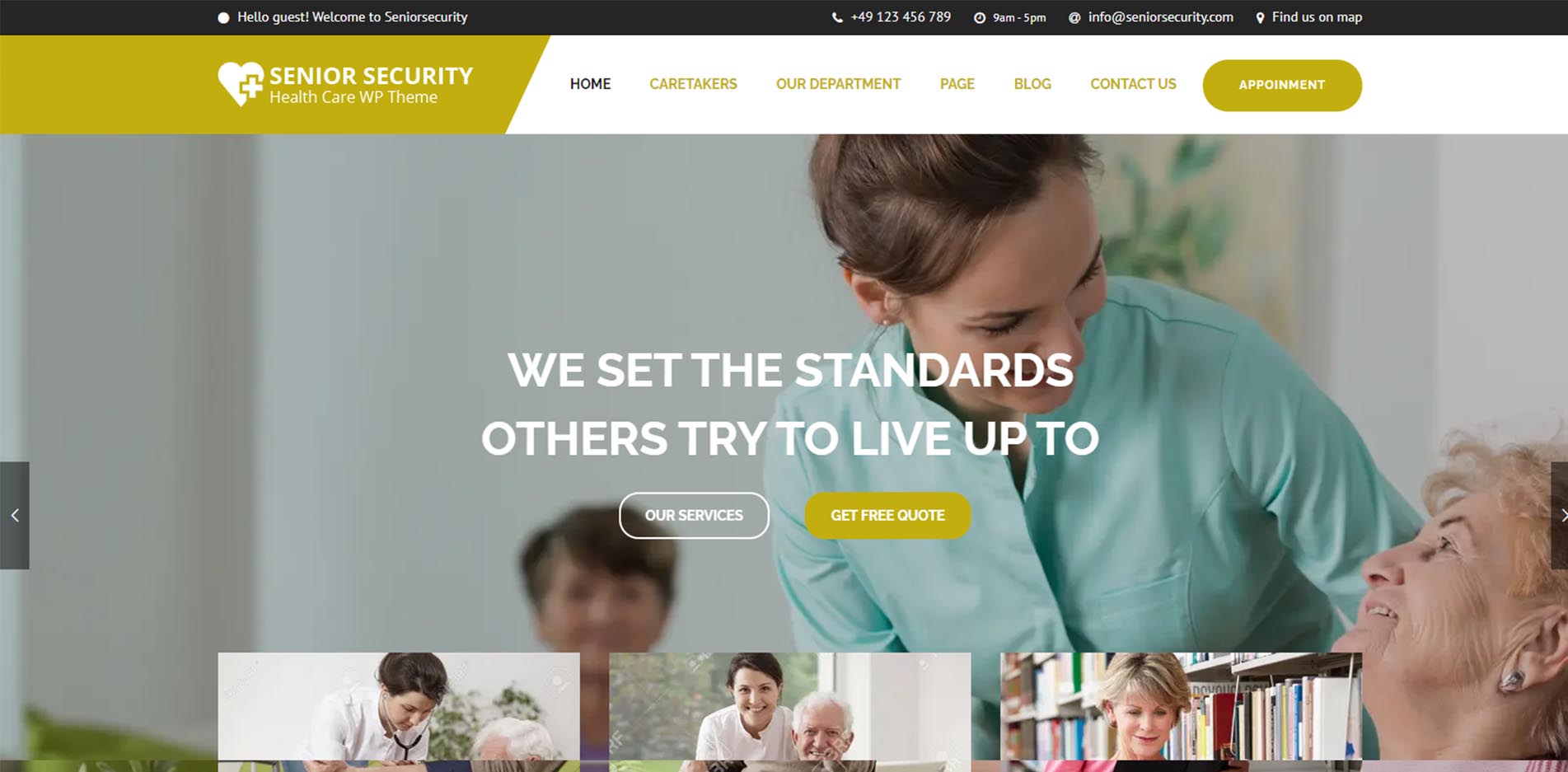 Assisted Living Website Design #8