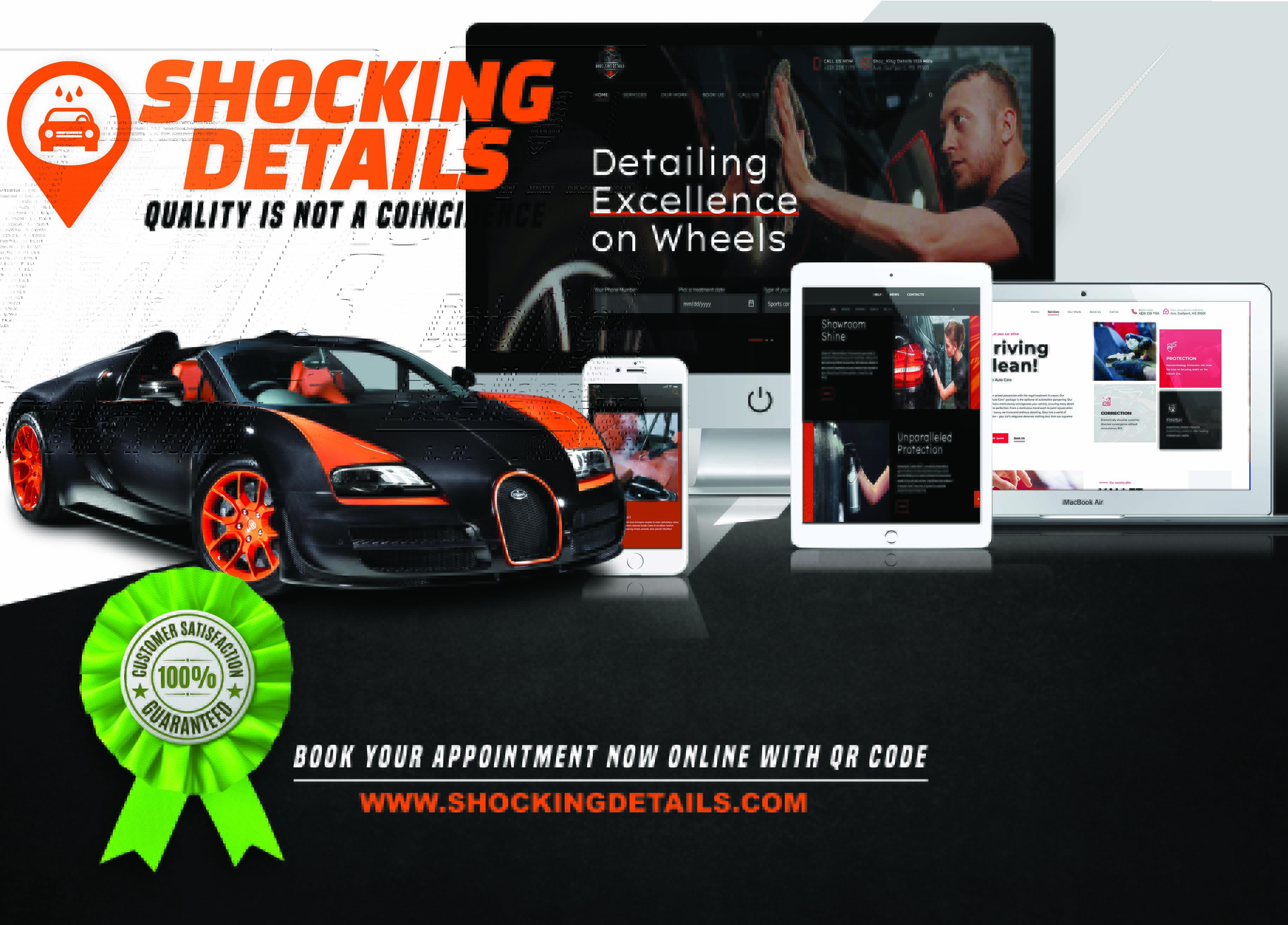 a responsive mockup on our client 'FI Creations'