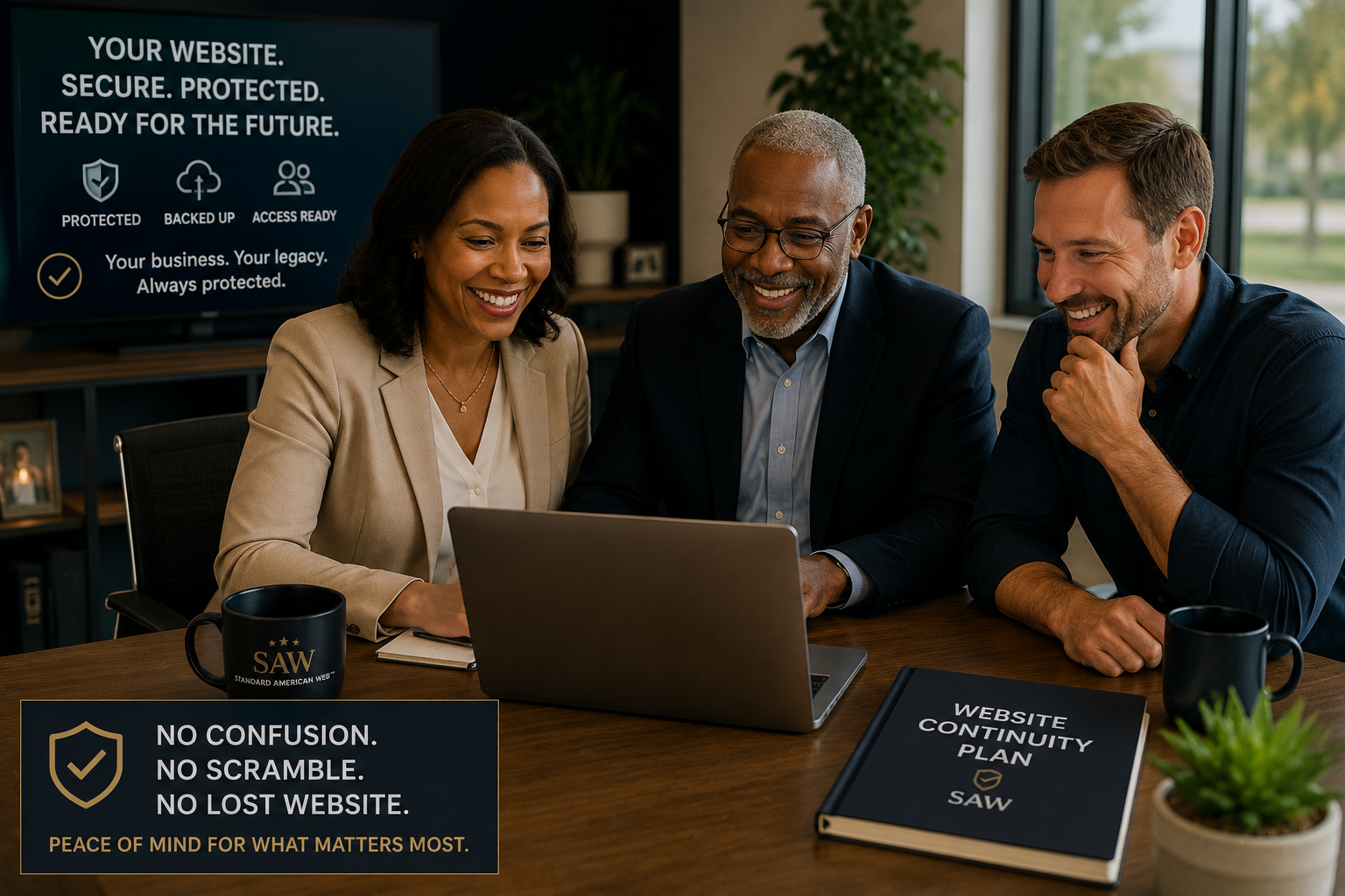 Business continuity team relief after website access is documented