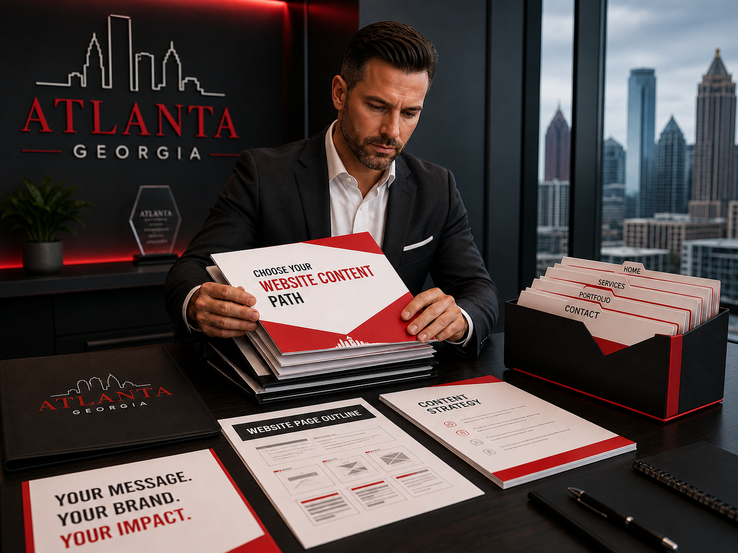 Choose your website content path before Atlanta checkout