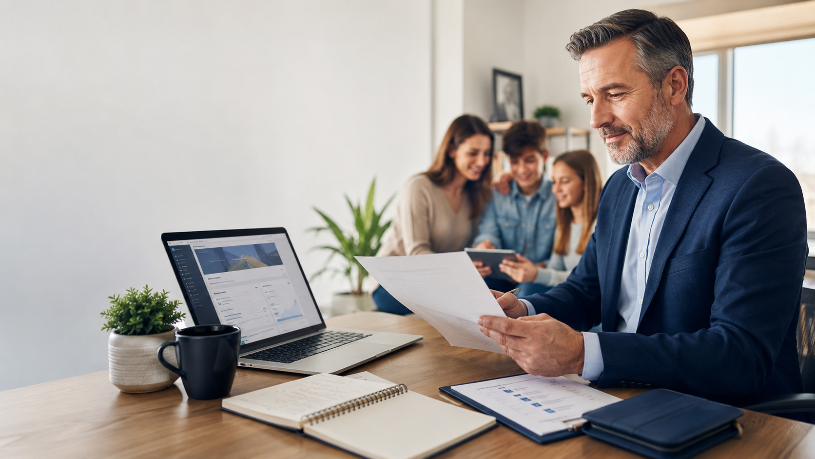 Business owner preparing website continuity and digital succession planning