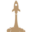 rtan rocket vector image