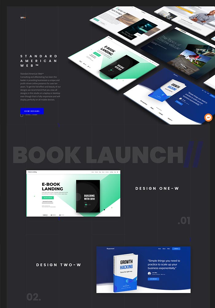 Book Launch Website Design Studio