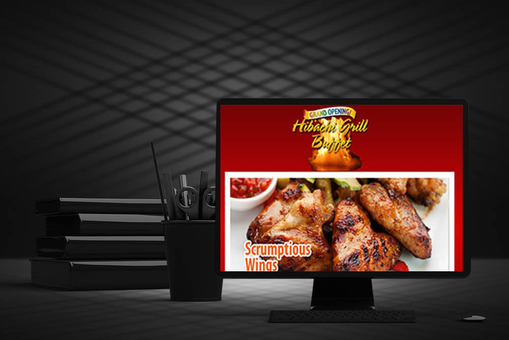 image of Hibachi Grill website design